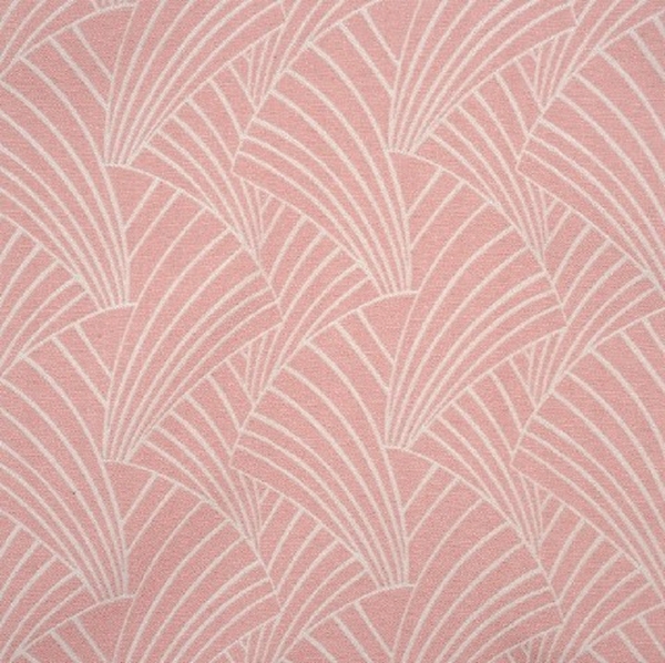 JACQUARD EVENTAIL ARDECO ROSE POUDRE