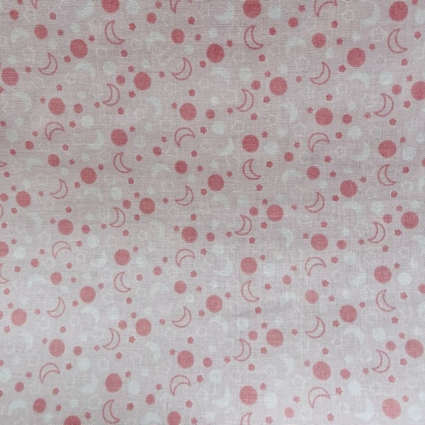 COUPON COTON CIEL ROSE 1M50 X 1M40