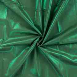 TISSU COTON METALLISE VERT EMERAUDE