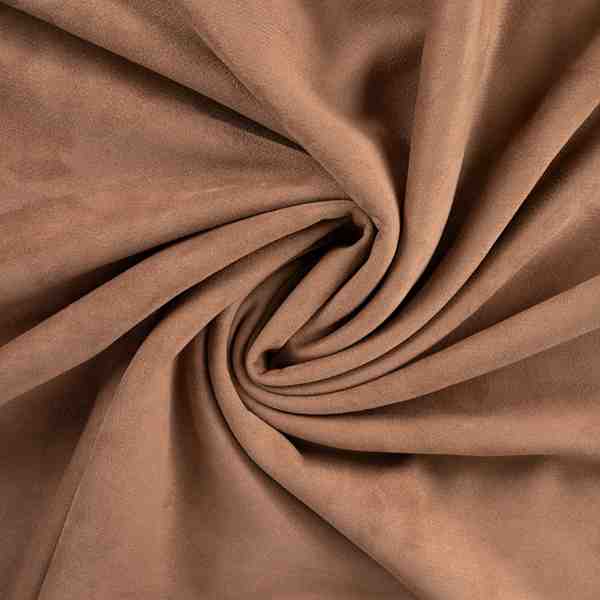 TISSU SUEDE FOURRURE MOUTON CAMEL ENVERS NATUREL