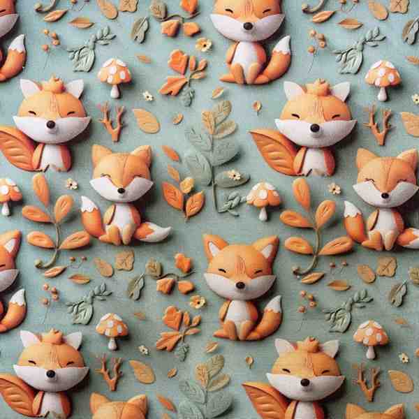 IMPRIME 3 D TREND ZORRI LES PETITS RENARD
