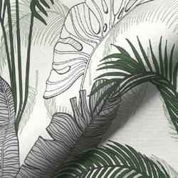 TISSU TOILE PLANETE TROPICALE 