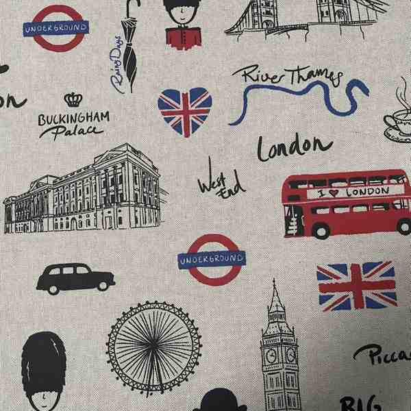 TISSU TOILE ASPECT LIN LINENLOOK LONDRES