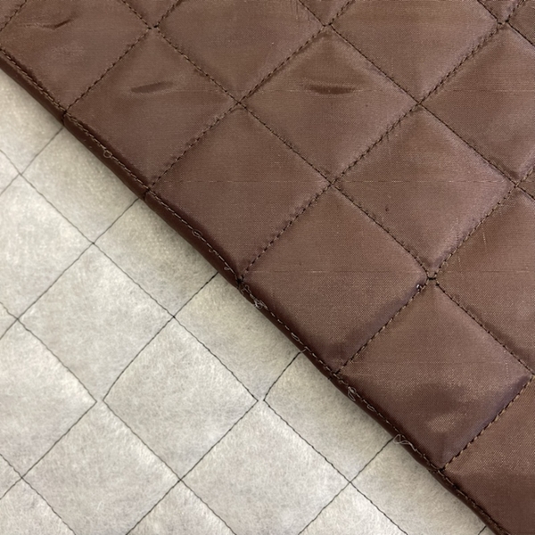 TISSU MATELASSE POUR DOUBLURE MARRON