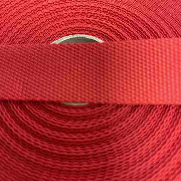 SANGLE 30MM POLYESTER ROUGE VIF