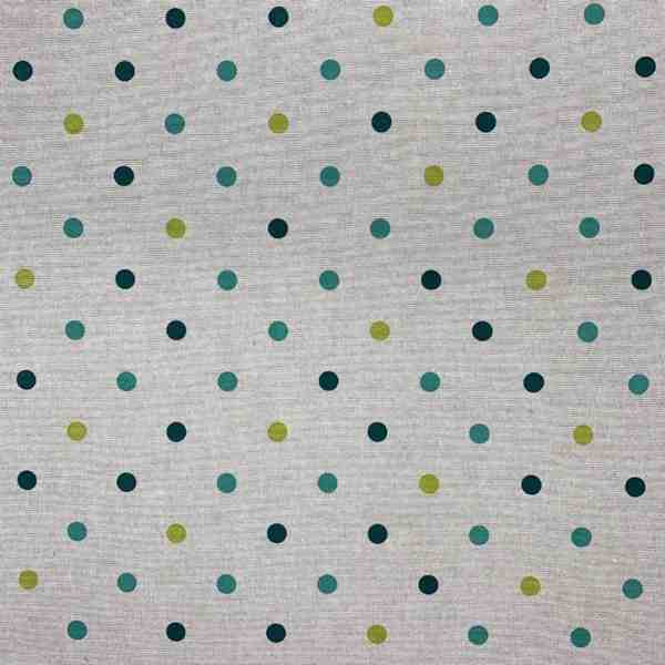 TOILE ASPECT LIN LORETTE POINTS VERT