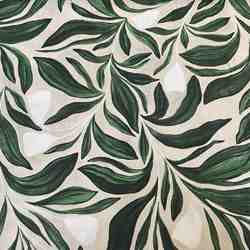 TISSU BACHETTE COTON  MFTA CHLOE VERT