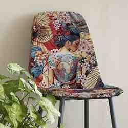 TISSU JACQUARD GOBELIN SAMURAI JAPONAIS