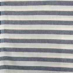 TISSU TOILE ASPECT LIN RAYURE MARINE