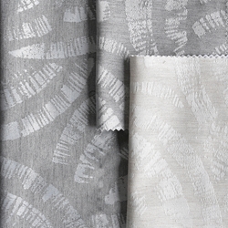 TISSU JACQUARD GRIS  ECOGREEN