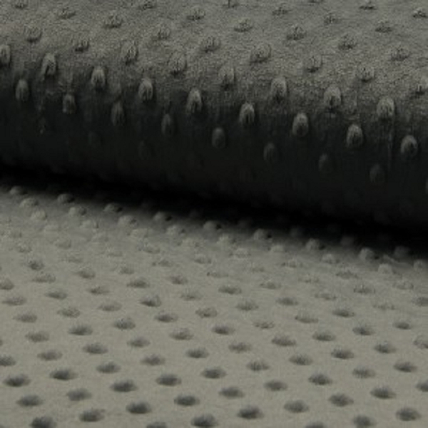 TISSU MINKY BUBBLE GRIS ANTHRACITE