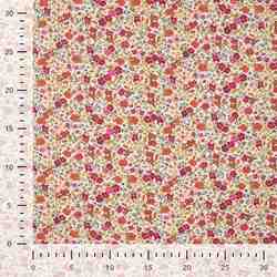 TISSU VOILE DE COTON DIGITAL SEMIS ORANGE SAUMON