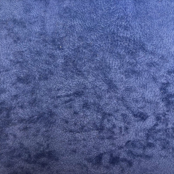 TISSU VELOURS IMITATION PEAU BLEU ANTI TACHES