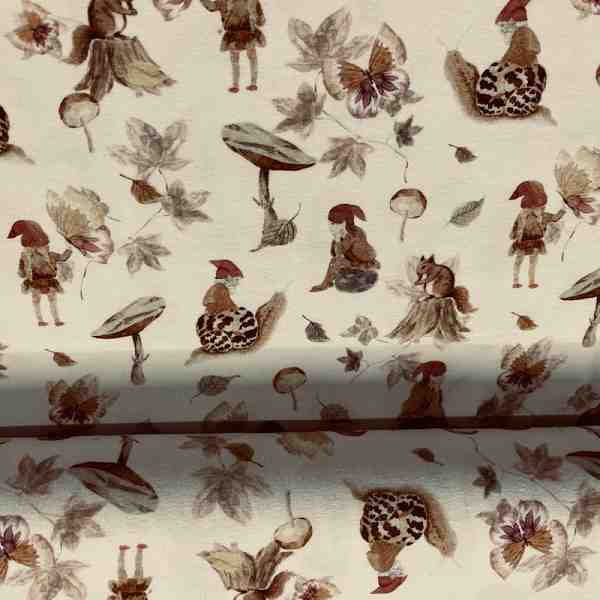 TISSU JERSEY COTON LUTINS AUTOMNAUX