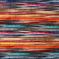 TISSU VISCOSE LIN IMPRIMÉ RAYURES MULTICOLORES 