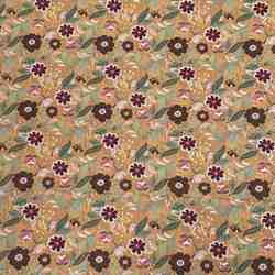 TISSU COTON MOTIFS FLORAUX EXOTIQUES