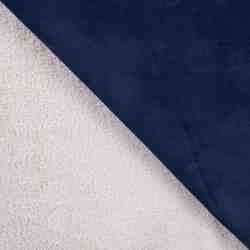 TISSU SUEDE EPAIS MISTRAL BLEU MARINE