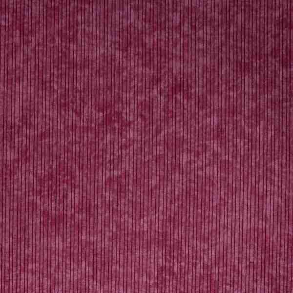 TISSU VELOURS COTELE RELIEF TEXTURE BORDEAUX