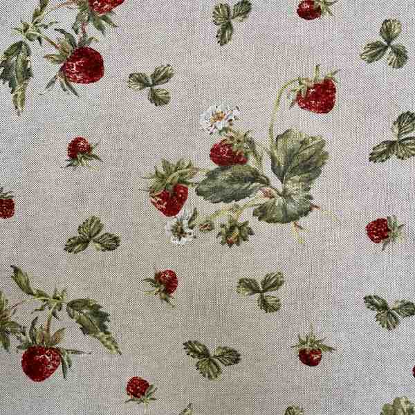 TISSU TOILE ASPECT LIN FRAISIER