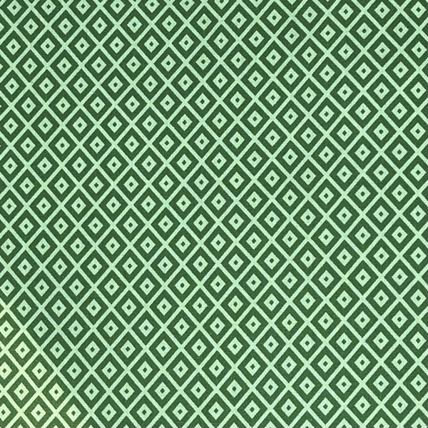 TISSU COTON IMPRIME LOSANGE VERT 