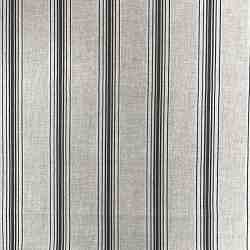 TISSU COTON IMPRIME SUZY RAYURES NOIRS