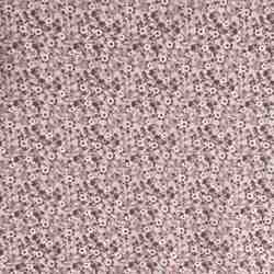 COTON IMPRIME FELURS CHAMPETRES ROSE 