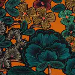 TISSU THEVENON POUR SIEGE KEW GARDENS FOND CARAMEL