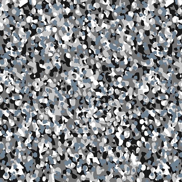 COUPON COTON CAMOUFLAGE GRIS 1M50 X 1M40