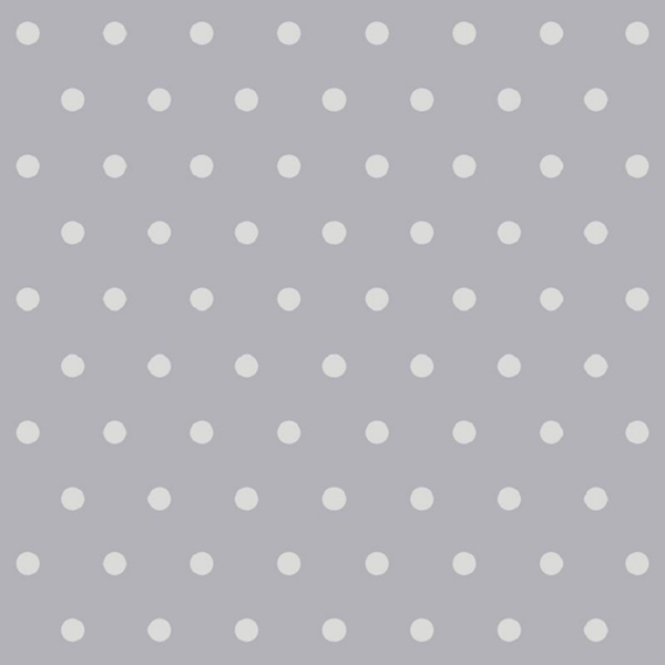 COUPON 3 METRES COTON POIS GRIS BLANC