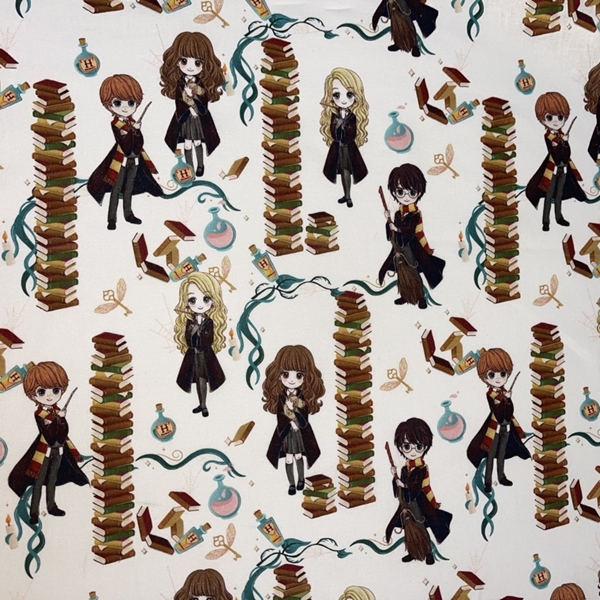 TISSU COTON HARRY POTTER ET LES SORCIERS 