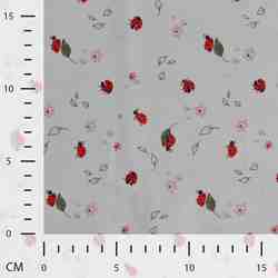 TISSU COTON IMPRIME COCCINELLE