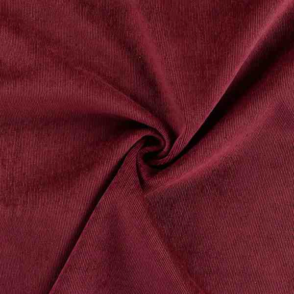 TISSU VELOURS FINES COTES BORDEAUX