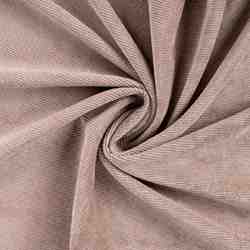 TISSU VELOURS COTELE TAUPE ENVERS IMITATION MOUTON