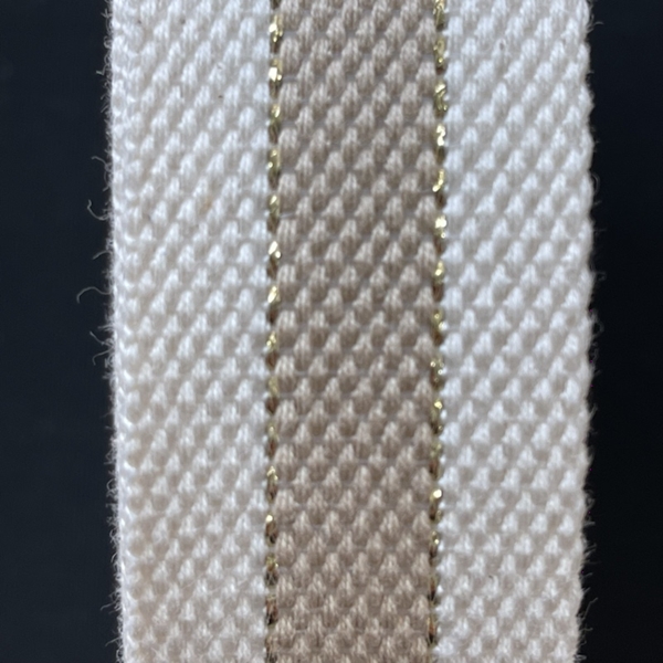  SANGLE 2M50 X 30MM LUREX ECRU BEIGE