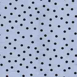 TISSU CREPON VISCOSE POIS BLEU MARINE FOND CIEL