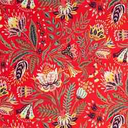 TISSU THEVENON POUR SIEGE EUPHORIA FOND ROUGE