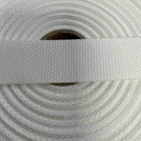 SANGLE 30MM POLYESTER BLANC 