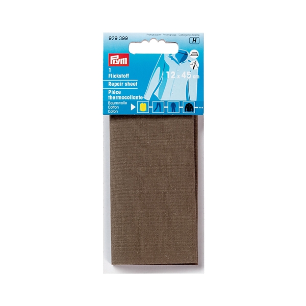 Pièce thermocollante CO 12 x 45 cm kaki