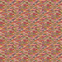 TISSU JACQUARD GEO CUBES MULTI TRIANGLE