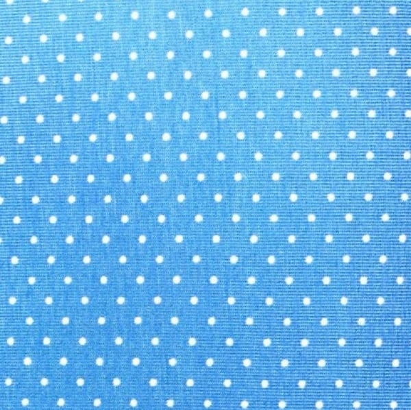 TISSU JERSEY OEKO-TEX TETE D'EPINGLE BLEU 