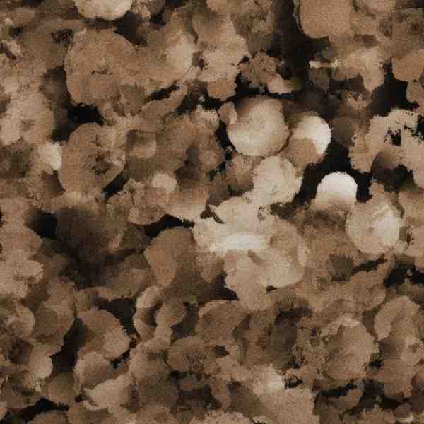 TISSU VISCOSE DIGITAL NUAGE MARRON