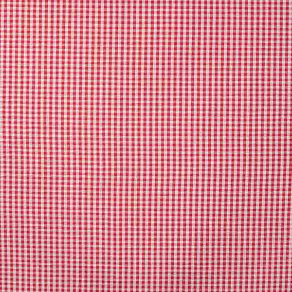 TISSU SEERSUCKER À CARREAUX ROUGE