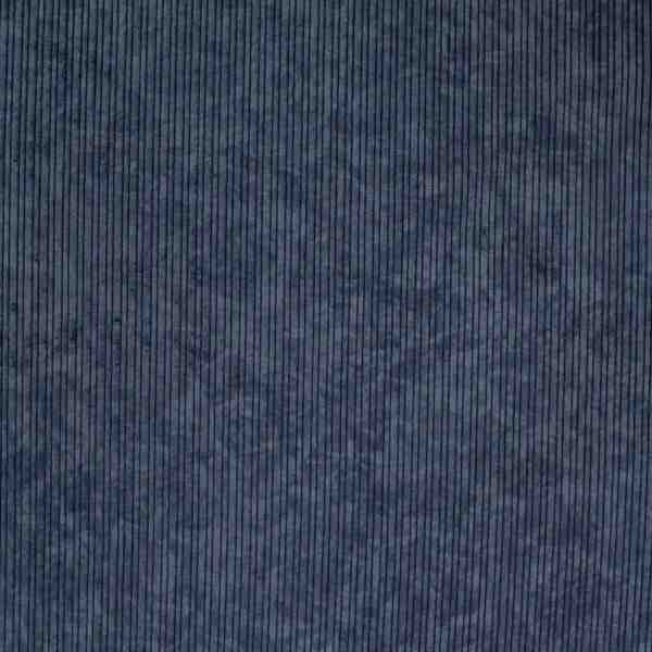 TISSU VELOURS COTELE RELIEF TEXTURE BLEU MARINE