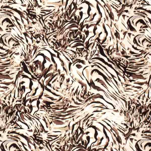 TISSU CREPE VISCOSE MARBRE BEIGE MARRON