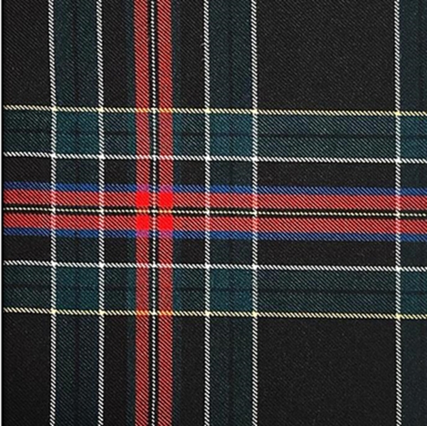 TISSU GABARDINE ECOSSAISE NOIR ROUGE BLEU