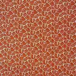 TISSU COTON EVENTAIL GRAPHIQUE ORANGE