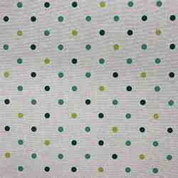 TOILE ASPECT LIN LORETTE POINTS VERT