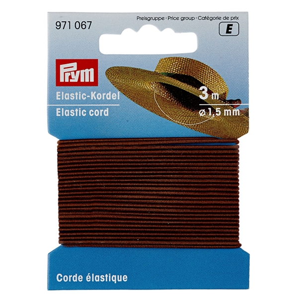 Corde élastique 1,5 mm brun