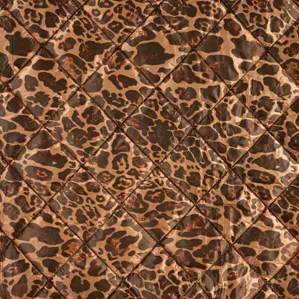 TISSU POLYAMIDE MATELASSE LEOPARD