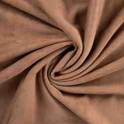 TISSU SUEDE FOURRURE MOUTON CAMEL ENVERS NATUREL